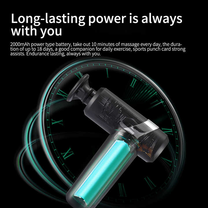 Cold & Heat Therapy Massage Gun with 5 Heads and 2000mAh Battery EZMUSCLE
